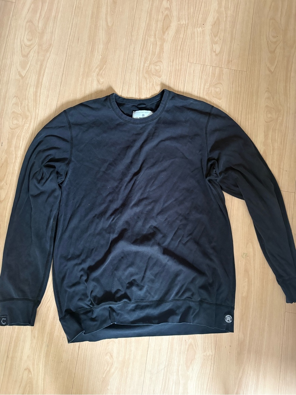 Reigning champ Black Long Sleeve Crewneck Sweatshirt